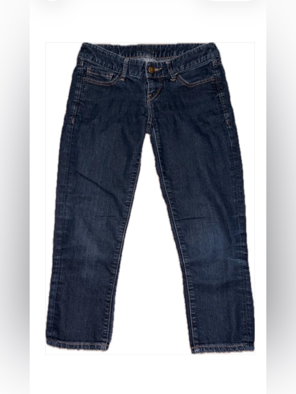 Express Women's Dark Indigo Jean Capris